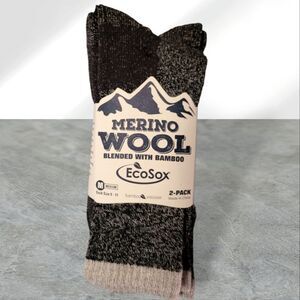 Ecosox merino wool+bamboo 2 pack